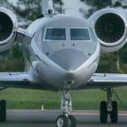 Avi&oacute;n privado en el que ha viajado el rey em&eacute;rito.