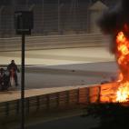 Terrible accidente de Grosjean en el Gran Premio de Bahrein