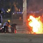 Terrible accidente de Grosjean en el Gran Premio de Bahrein