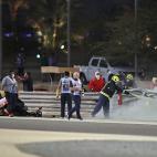 Terrible accidente de Grosjean en el Gran Premio de Bahrein