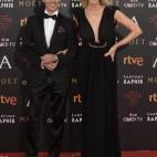 La actriz, vestida de Juanjo Oliva (y, en la gala, con vestido de Vicky Martín Berrocal)