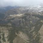 Vista aérea del lugar donde se ha estrellado el avión