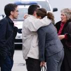 Familiares en El Prat.