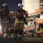 Equipos de rescate trabajan en la zona en la que se ha producido el atropello