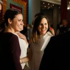 El presidente Ejecutivo de PRISA Media, Carlos N&uacute;&ntilde;ez (d); la secretaria general de Podemos y actual ministra de Derechos Sociales y Agenda 2030, Ione Belarra (2d); la ministra de Igualdad, Irene Montero (2i), y el Director General ...