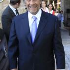 El guitarrista acudió a la boda del cantante Alejandro Sanz y Raquel Perera en Jarandilla de la Vera, Cáceres, en mayo de 2012.