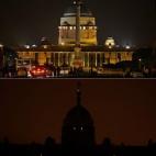 El Palacio presidencial de India, en Nueva Delhi.