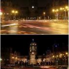 El apagón en Bombay, India.