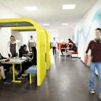 Cafetería y sala común.