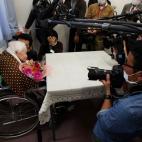 Celebrando su 115º cumpleaños el 5 de marzo de 2013