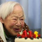 Celebrando su 115º cumpleaños el 5 de marzo de 2013