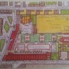 Se puede apreciar el campo de fútbol Don Bosco de Jerez, la pista deportiva, pistas de tenis, de volleyball e incluso las zonas abandonadas.