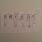 Así representa Álvaro a sus familiares y amigos