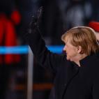 La hist&oacute;rica l&iacute;der alemana (y europea) saluda a los presentes