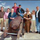 Antonio Mercero junto a los actores de 'Verano Azul', en una homenaje en Nerja