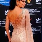 Detalle de la espalda del dise&ntilde;o de Atelier Versace que luci&oacute; la actriz