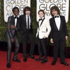 Caleb McLaughlin, Finn Wolfhard, Noah Schnapp y Gaten Matarazzo