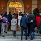 Filas rotas tras la primera foto de familia del Gobierno PSOE-UP en La Moncloa, anyes del primer Consejo de Ministros.
