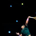 Rafael Nadal contra Stefanos Tsitsipas en el ATP World Finals de Londres, en noviembre.