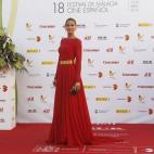 La actriz y modelo Elisabeth Reyes también acudió a Málaga.