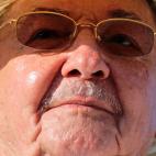 Durante el desfile del Primero de Mayo en La Habana, en 2012.