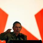 El presidente cubano, Ra&uacute;l Castro, durante su discurso del 50&ordm; aniversario de la Revoluci&oacute;n Cubana, en Santiago de Cuba. Enero de 2009.