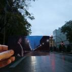 En la Calle O'Donnell junto a la Maternidad del Hospital Gregorio Marañón (construido por Rafael Moneo 15 años después de la película) y con Torrespaña al fondo.