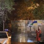 La calle Marqués de Casa Riera pasada por agua.