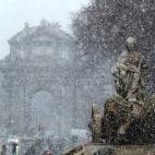 Nieve en Madrid.
