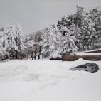 Nieve en Madrid.