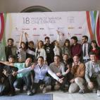 Foto de familia de los premiados.