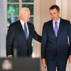 S&aacute;nchez recibe a Joe Biden un d&iacute;a antes de que comience la cumbre