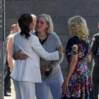 La reina Letizia recibe a Jill Biden y a dos de sus nietas.