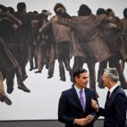 El secretario general de la OTAN, Jens Stoltenberg, y el presidente S&aacute;nchez.