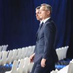 El secretario general de la OTAN, Jens Stoltenberg, y el presidente S&aacute;nchez.