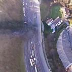 Vista aérea del desprendimiento