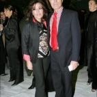 Jesús Hermida y su mujer durante el 15 aniversario del periódico "El Mundo", en el año 2004.