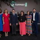 De izquierda a derecha: Laura Riestra, subdirectora de El HuffPost; Pilar Alegría, ministra de Educación; Félix Bolaños, ministro de la Presidencia; Adriana Lastra, vicesecretaria del PSOE; Mercedes González, delegada del Gobierno en Madri...
