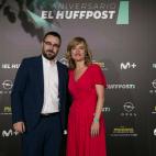 Daniel Ventura, director de El HuffPost, junto a la ministra de Educación Pilar Alegría