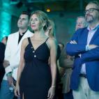 La vicepresidenta Yolanda Díaz, junto a Juan Cantón, director general de Prensa de PRISA