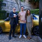 Los periodistas Guillermo Rodríguez, José Luis Sastre y Sira Fernández