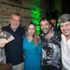 Los escritores Jorge Díaz, Agustín Martínez y Antonio Mercero, Carmen Mola