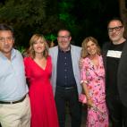 La ministra de Educación Pilar Alegría, junto a los periodistas Javier Casqueiro, Esther Palomera y Guillermo Rodríguez