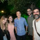 La cantante y locutora Nikki García, la imitadora Leonor Lavado, el líder de Más País, Íñigo Errejón, el director de El Mundo Today Xavi Puig y el ilustrador Riki Blanco.