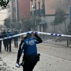 Explosión en un edificio del centro de Madrid