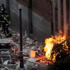 Explosión en un edificio del centro de Madrid