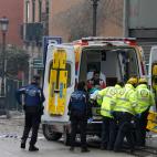 Explosión en un edificio del centro de Madrid