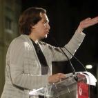 Ada Colau, candidata de Barcelona en Comú para la Alcaldía de Barcelona, en el acto celebrado esta noche en la ciudad condal.