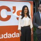 Los candidatos de Ciudadanos a la Comunidad y al Ayuntamiento de Madrid, Ignacio Aguado y Begoña Villacís, respectivamente, antes de abrir la campaña electoral con una cena en el Hotel Rafael Atocha.
