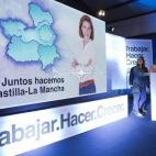 María Dolores de Cospedal, en el inicio de su campaña.